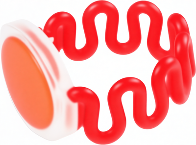 Браслет доступа Tantos Proximity EM-Marine 125 кГц (красный, пружинный)