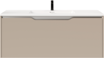 Тумба под умывальник Salini Smile 100 / S1000T (серо-коричневый)