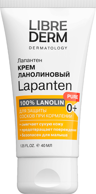 Средство для ухода за сосками Librederm Lapanten Ланолин. для гигиенич ухода за сосками кормящих матерей (40мл)