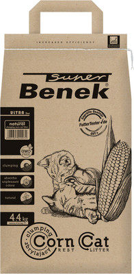 Наполнитель для туалета Super Benek Corn Cat Ультра натуральный (7л/4.35кг)