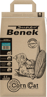 Наполнитель для туалета Super Benek Corn Cat Ультра Морской бриз (7л/4.35кг)