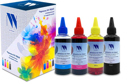 Комплект контейнеров с чернилами NV Print NV-INK100-4