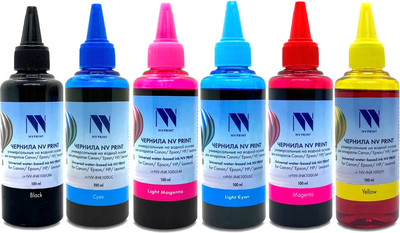 Комплект контейнеров с чернилами NV Print NV-INK100U-6