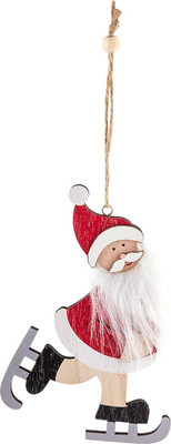 Елочная игрушка Волшебная страна Санта на коньках SYMZPB-4423202 / 106443