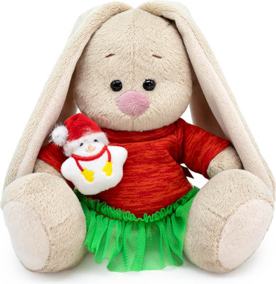 Мягкая игрушка Budi Basa Зайка Ми в теплом платье и со снеговиком Малыш / SidX-612