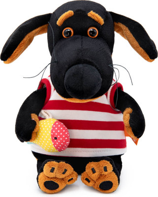 Мягкая игрушка Budi Basa Ваксон Baby в полосатой майке с рыбкой / VB-045