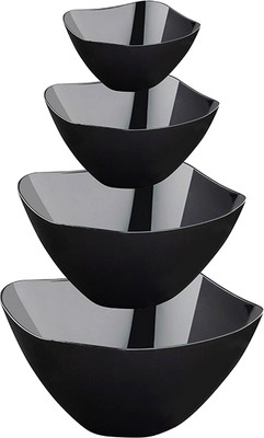 Набор салатников Berossi Рондо 109562 (4шт, черный)