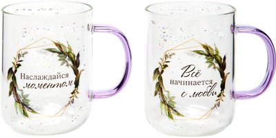 Набор кружек Agness Про любовь 887-273 (2шт)