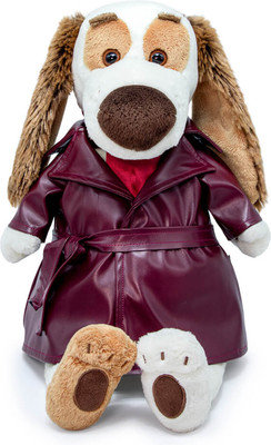 Мягкая игрушка Budi Basa Бартоломей в пальто из экокожи / Bart27-043