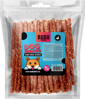 Лакомство для собак Bubu Pets Мягкие рисовые палочки из утки / PS0031 (500г)