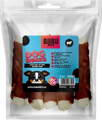 Лакомство для собак Bubu Pets Мясо ягненка на толстых сыромятных палочках / PS0052 (500г)