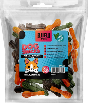 Лакомство для собак Bubu Pets Зубные щетки смесь / PS0124 (500г)