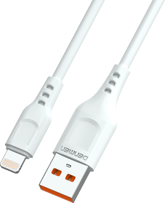Кабель Denmen D23L Lightning (2м, белый)