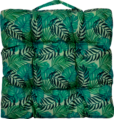 Подушка для садовой мебели Smart Textile Пикник 40x40 / ST4816 (поролоновая крошка, монстера)