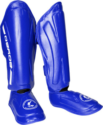 Защита голень-стопа для единоборств BoyBo Knock Out IK-34 (XL, синий)