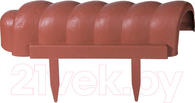 Бордюр садовый Palisad Волна 65045 (терракот)