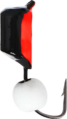 Мормышка Yugana Столбик с шаром / 10104503 (черный/красный/белый)