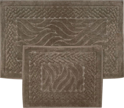 Набор ковриков для ванной и туалета Karven Ruya / KV 106 (Aci Kahve/шоколад)