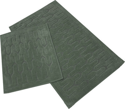 Набор ковриков для ванной и туалета Karven Yay / KV 107 (Koyu Yesil/хаки)