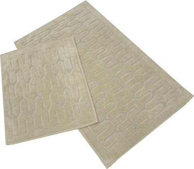 Набор ковриков для ванной и туалета Karven Yay / KV 107 (Vizon/светло-бежевый)