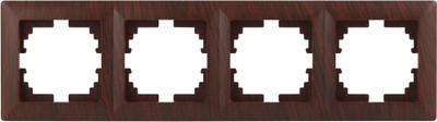 Рамка для выключателей и розеток INTRO Solo 4-504-10 / Б0043429 (венге)