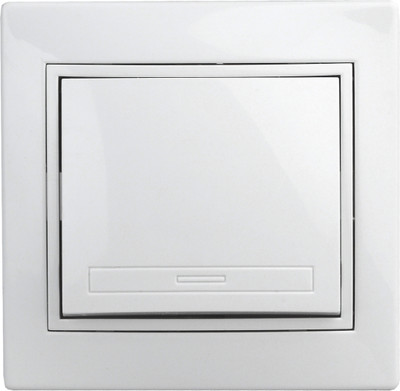 Выключатель INTRO Plano 1-108-01 / Б0053816 (белый)