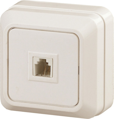 Розетка INTRO Quadro 2-302-02 / Б0027662 (слоновая кость)