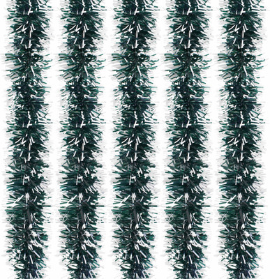 Мишура Золотая сказка 592215 (5шт, зеленый/белый)