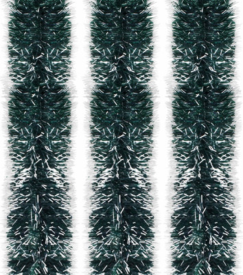 Мишура Золотая сказка 592217 (3шт, зеленый/белый)