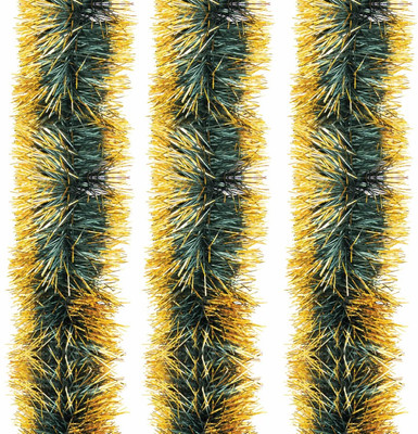 Мишура Золотая сказка 592219 (3шт, зеленый/золотой)