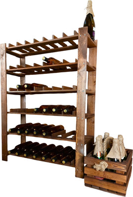 Стеллаж для бутылок Четыре Солнца SV-265 (коричневый)