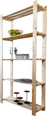 Стеллаж Четыре Солнца S-818 (натуральный)