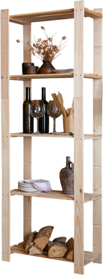 Стеллаж Четыре Солнца S-818/6 (натуральный)