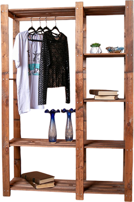 Стойка для одежды Четыре Солнца S-825 (коричневый)