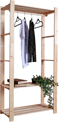 Стойка для одежды Четыре Солнца S-825/1 (натуральный)