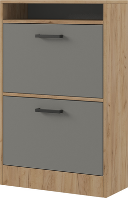 Тумба в прихожую Genesis Мебель Энтер Обувница (дуб золотой/серый)