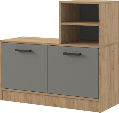 Тумба в прихожую Генезис Мебель Энтер (дуб золотой/серый)