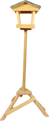 Кормушка для птиц Четыре Солнца Р-7 на подставке (натуральный)