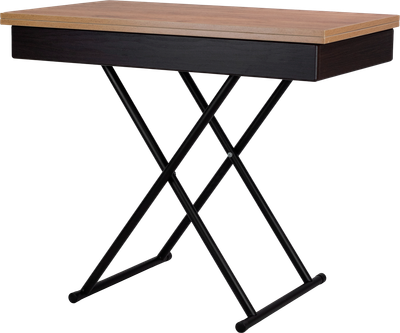 Стол-трансформер Мебелик Лерон (дуб крафт золотой/черный)
