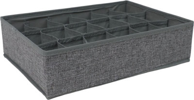 Кофр для хранения AksHome Mackenzie-1 18 ячеек (серый)