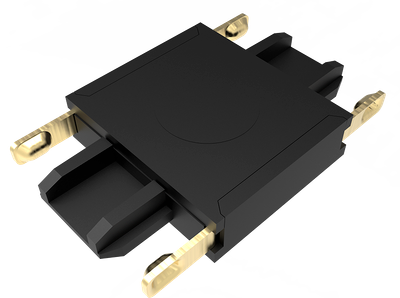 Коннектор для шинопровода JAZZway MTR16 CI-BL / 5057272 (черный)