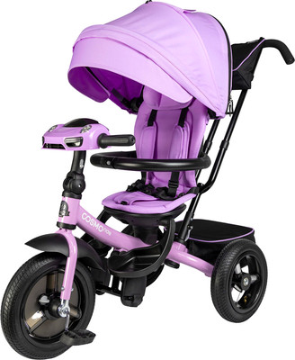 Трехколесный велосипед с ручкой CosmoRide LX-01PU (сиреневый)
