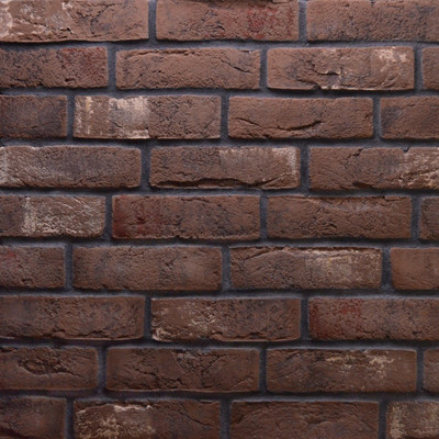 Декоративный камень бетонный Petra Византийский кирпич 07П9 (кирпичный/темно-коричневый)