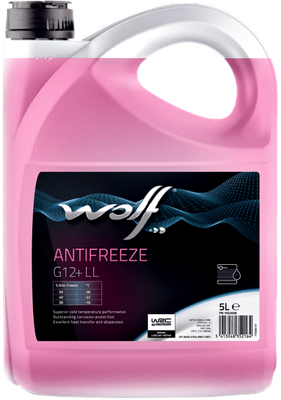 Антифриз WOLF G12+ LL Концентрат / 50051/5 (5л, лиловый)