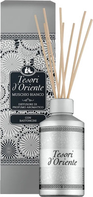 Аромадиффузор Tesori d'Oriente Белый мускус с палочками (200мл)