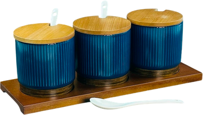 Набор емкостей для хранения Lenardi Wood 133-396 (3шт)