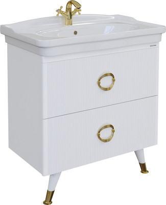 Тумба под умывальник Grossman Атрио 85 / 108016 (белый глянец)