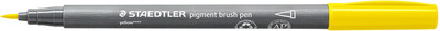 Лайнер Staedtler Pigment Brush / 371-1 (желтый)