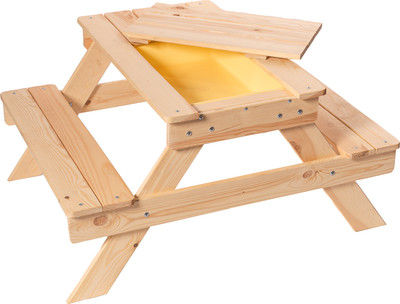 Комплект мебели с детским столом Четыре Солнца SPD-1100 с контейнером (натуральный)