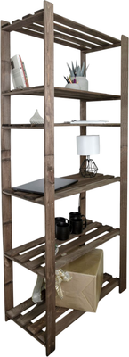 Стеллаж Четыре Солнца S-828 (коричневый)